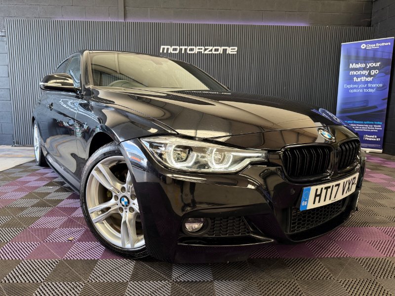Black 2017 BMW 3 Series 3.0 330d M Sport Saloon 4dr Diesel Auto Euro 6 s/s 258 ps in
